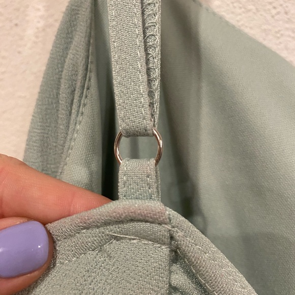 Birdy Grey Benny Tie Back Dress in Crepe Sage Size Small VGUC - Picture 7 of 7